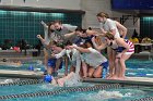 Swimming vs Babson  Wheaton College Swimming & Diving vs Babson College. - Photo By: KEITH NORDSTROM : Wheaton, Swimming